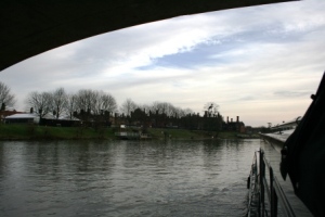 Approaching Hampton Court Palace